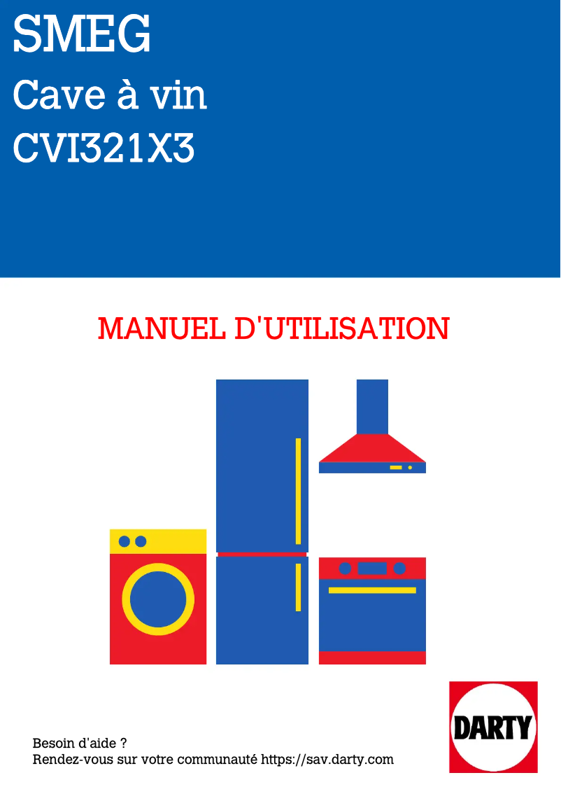 Page 1 de la notice Manuel utilisateur Smeg CVI321X3