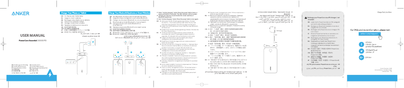 Página 1 del manual Manual de usuario Anker PowerCore Essential 20000 PD