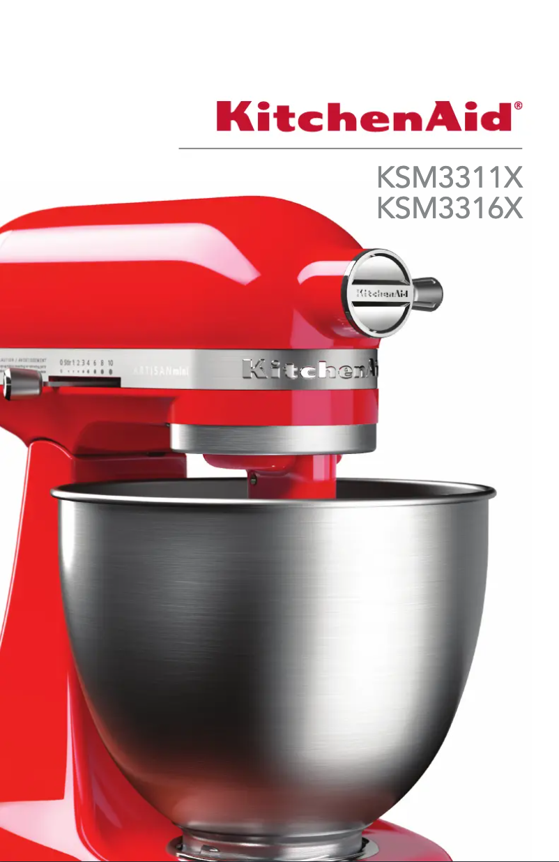 Page n°1 - Manuel utilisateur KitchenAid KSM3316XBM