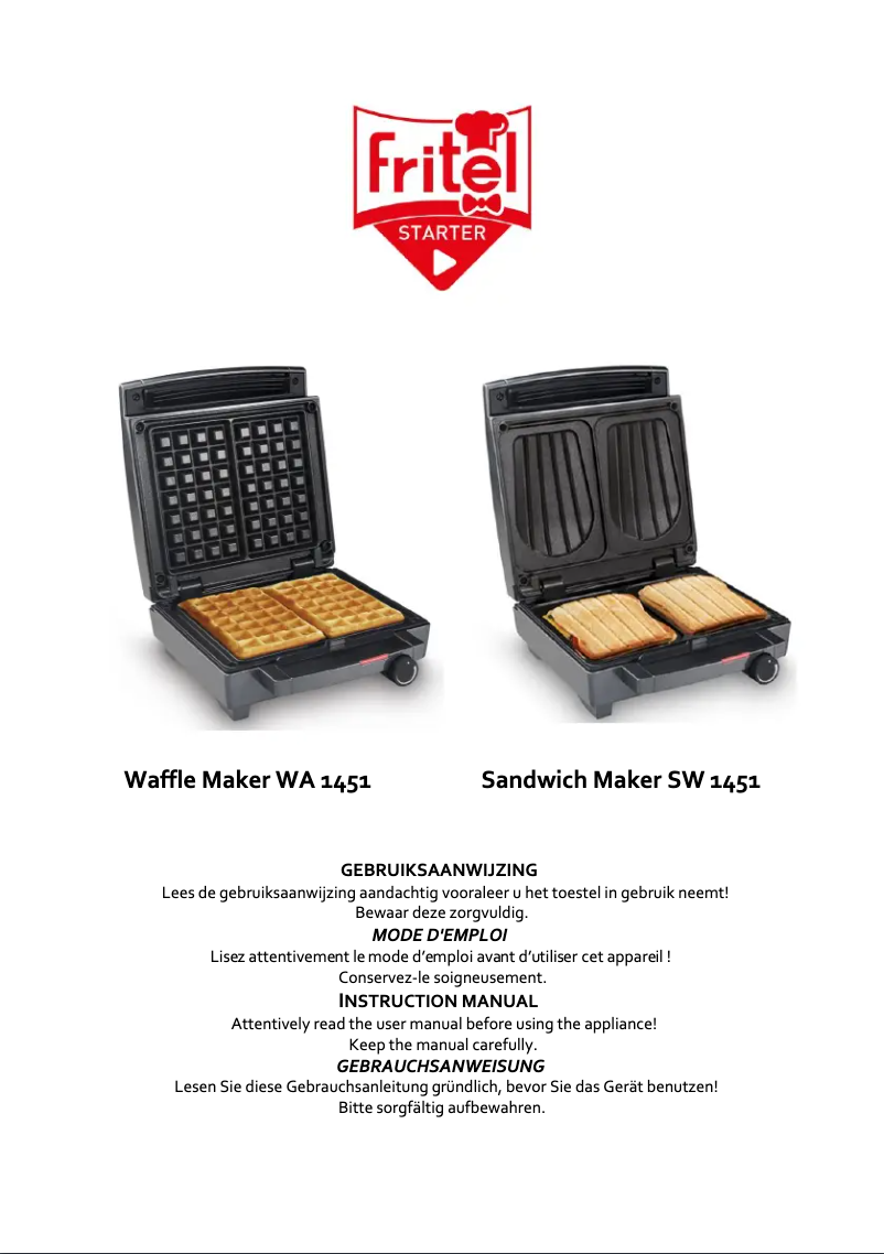 Page n°1 - Manuel utilisateur Fritel SW 1451