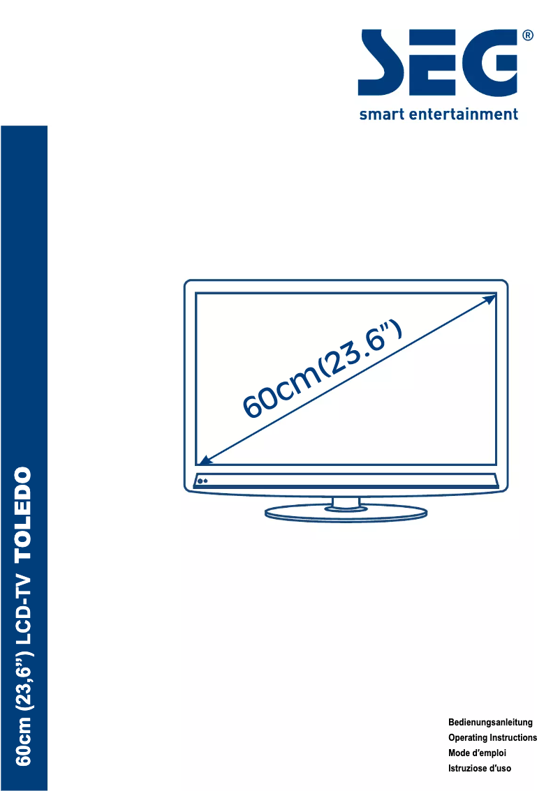 Page 1 de la notice Manuel utilisateur SEG Toledo