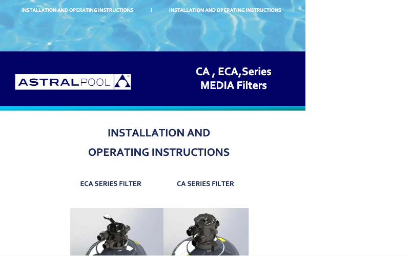 Image de la première page du manuel de l'appareil CA300