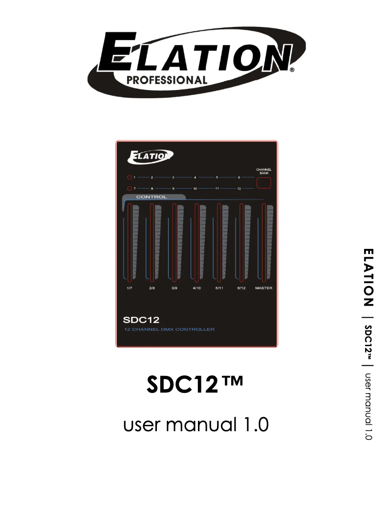 Page 1 de la notice Manuel utilisateur Elation SDC12