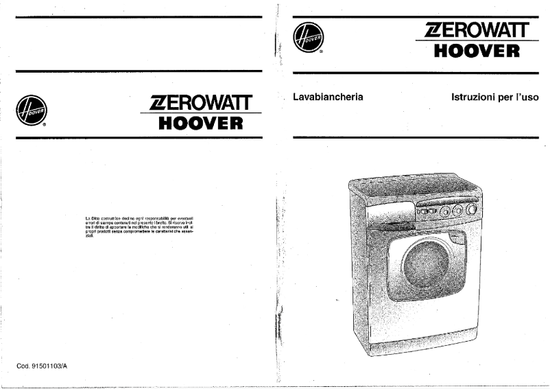 Page 1 de la notice Manuel utilisateur Zerowatt-Hoover EX 33