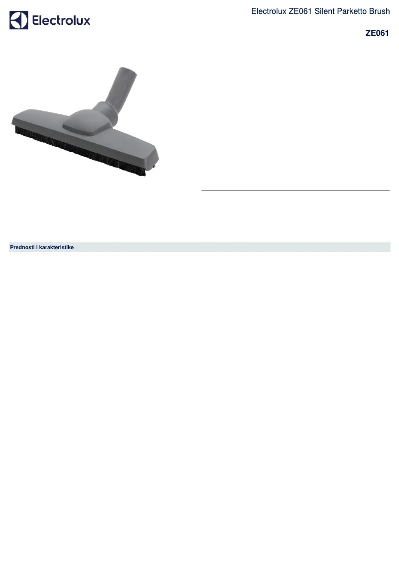 Image de la première page du manuel de l'appareil ZE061