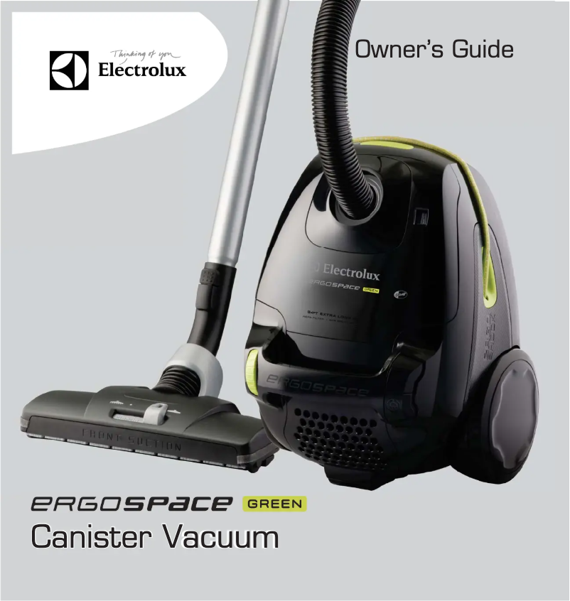 Page n°1 - Manuel utilisateur Electrolux Ergospace Green EL4100A