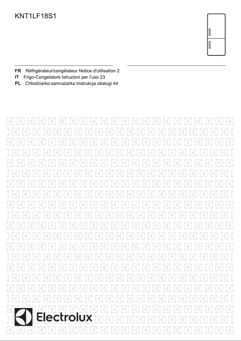 Page 1 de la notice Manuel utilisateur Electrolux KNT1LF18S1