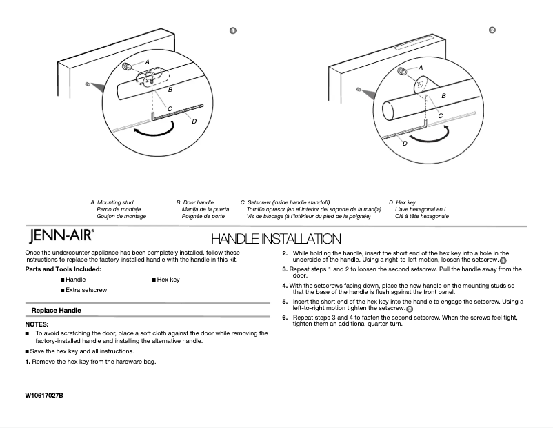 Page n°1 - Manuel utilisateur JennAir W10701399