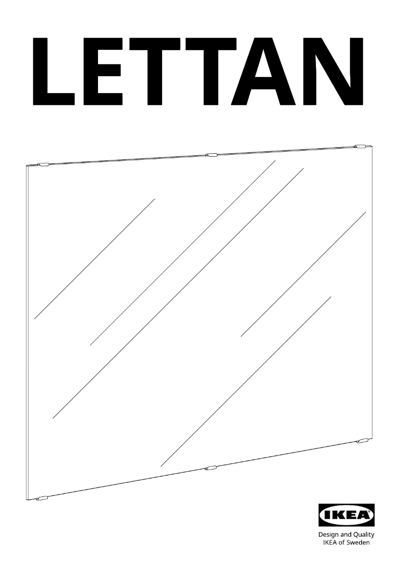 Page 1 de la notice Manuel utilisateur Ikea LETTAN 704.353.01