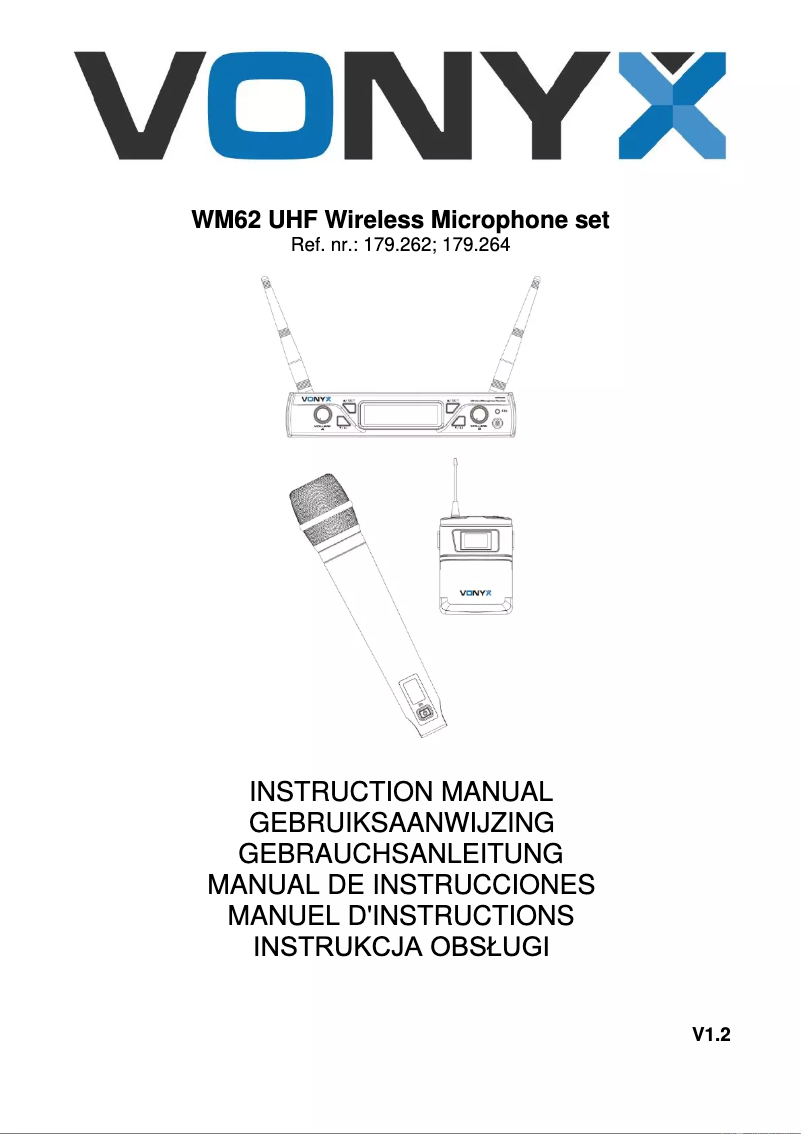Imagen de la primera página del manual del dispositivo WM62B