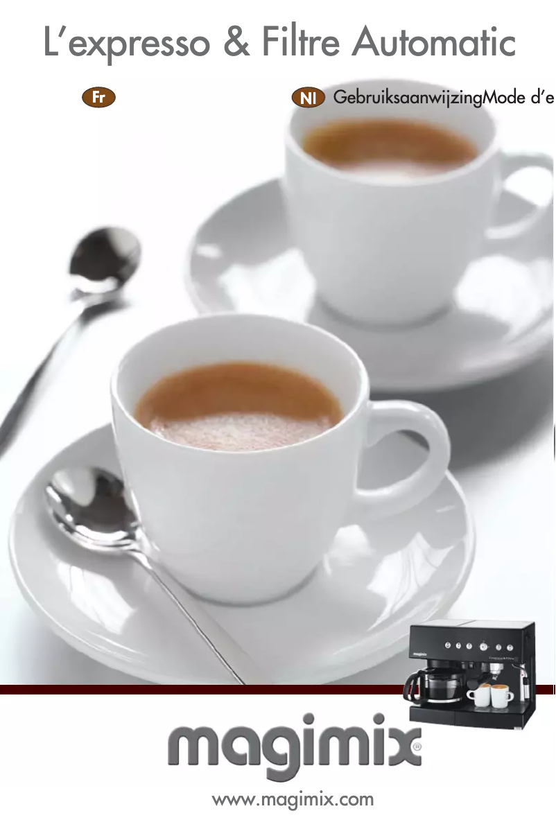 Page n°1 - Manuel utilisateur Magimix Espresso & Filtre Automatic