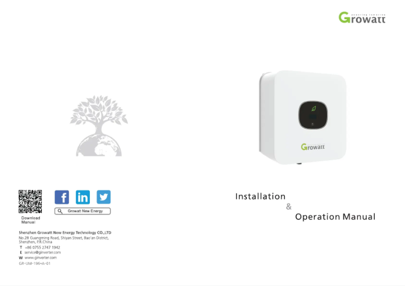 Image de la première page du manuel de l'appareil MIC 1500TL-X