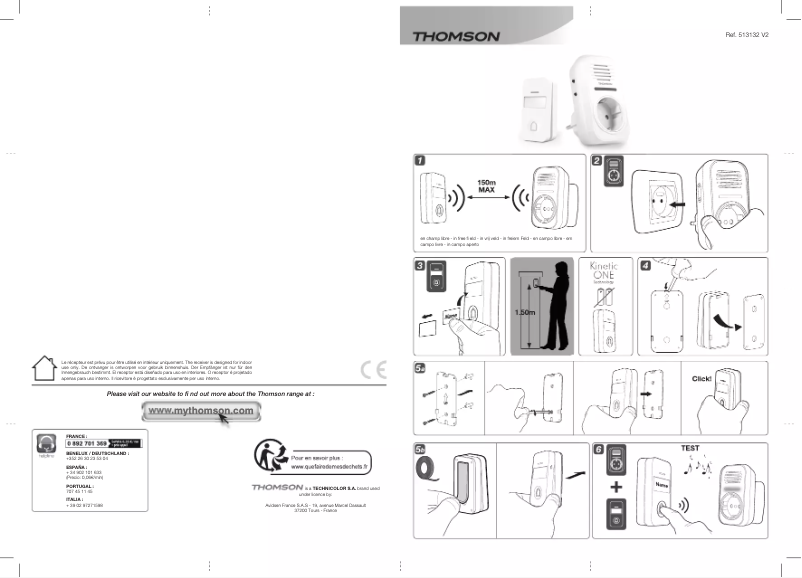 Page n°1 - Manuel utilisateur Thomson 513132