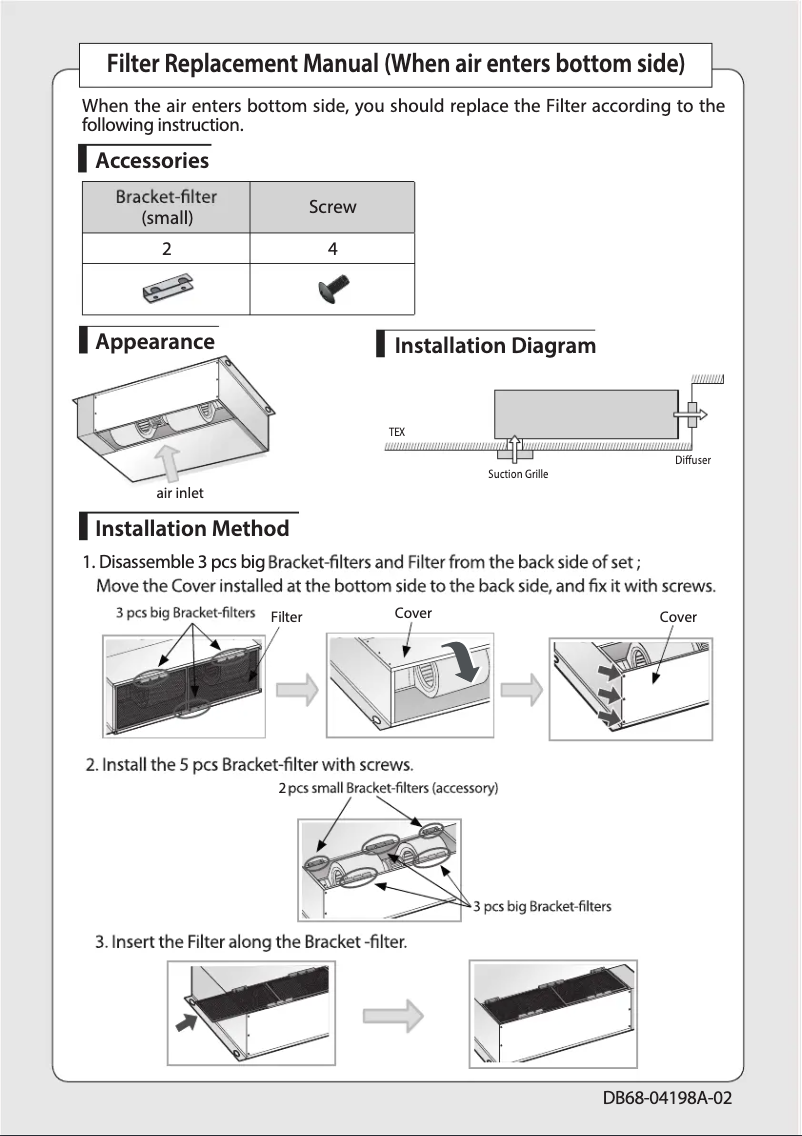 Page 1 de la notice Guide d'installation Samsung AM036KNMDEH