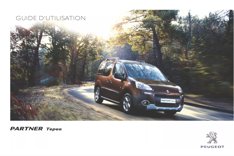 Page 1 de la notice Manuel utilisateur Peugeot Partner Tepee (2014)