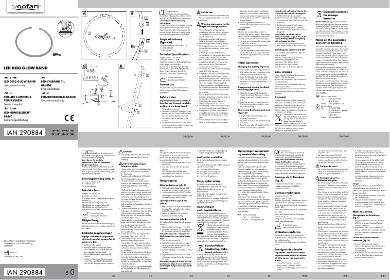 Image de la première page du manuel de l'appareil IAN 290884