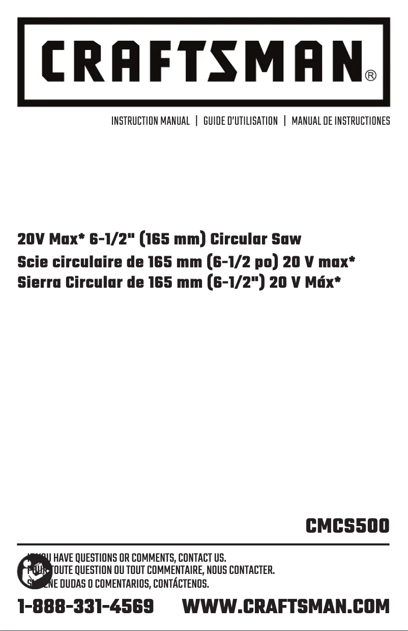 Image de la première page du manuel de l'appareil CMCS500