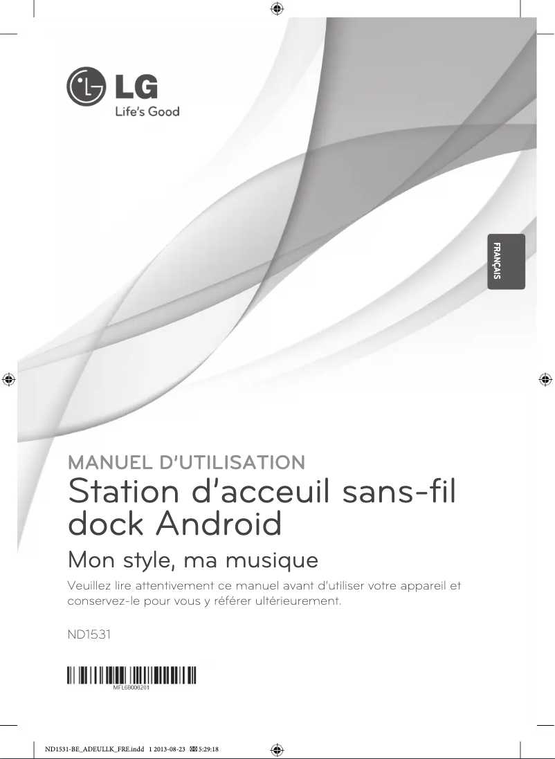 Imagen de la primera página del manual del dispositivo ND1531