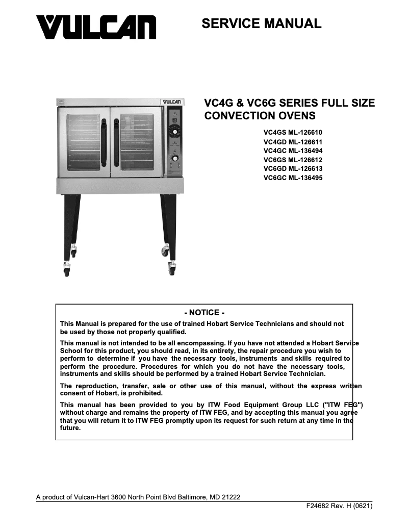 Página 1 del manual Manual de usuario Vulcan VC66GD