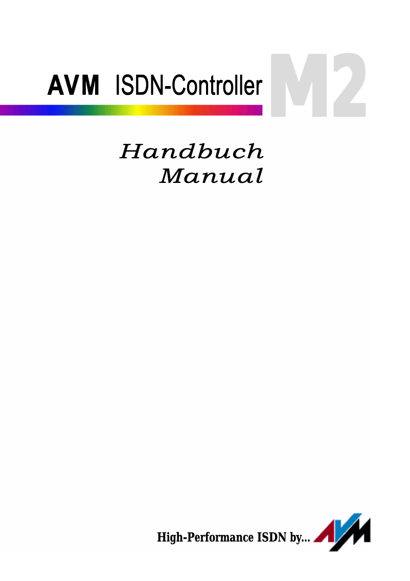 Image de la première page du manuel de l'appareil Mobile ISDN-Controller M2