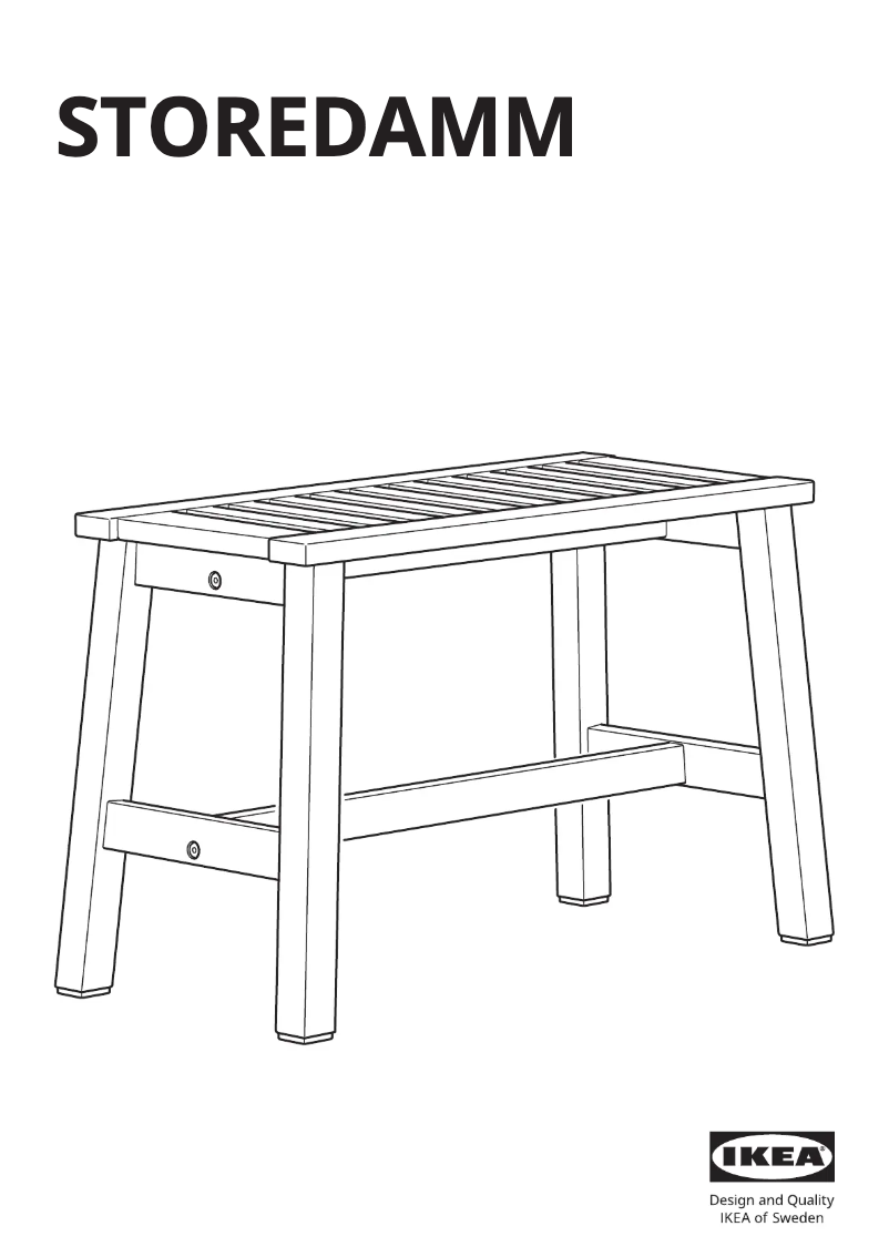 Page 1 de la notice Manuel utilisateur Ikea STOREDAMM 005.761.63