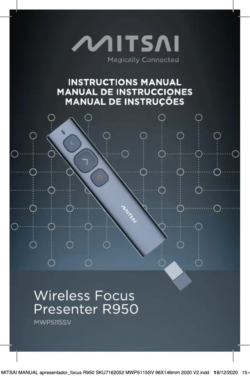 Page n°1 - Manuel utilisateur Mitsai R950