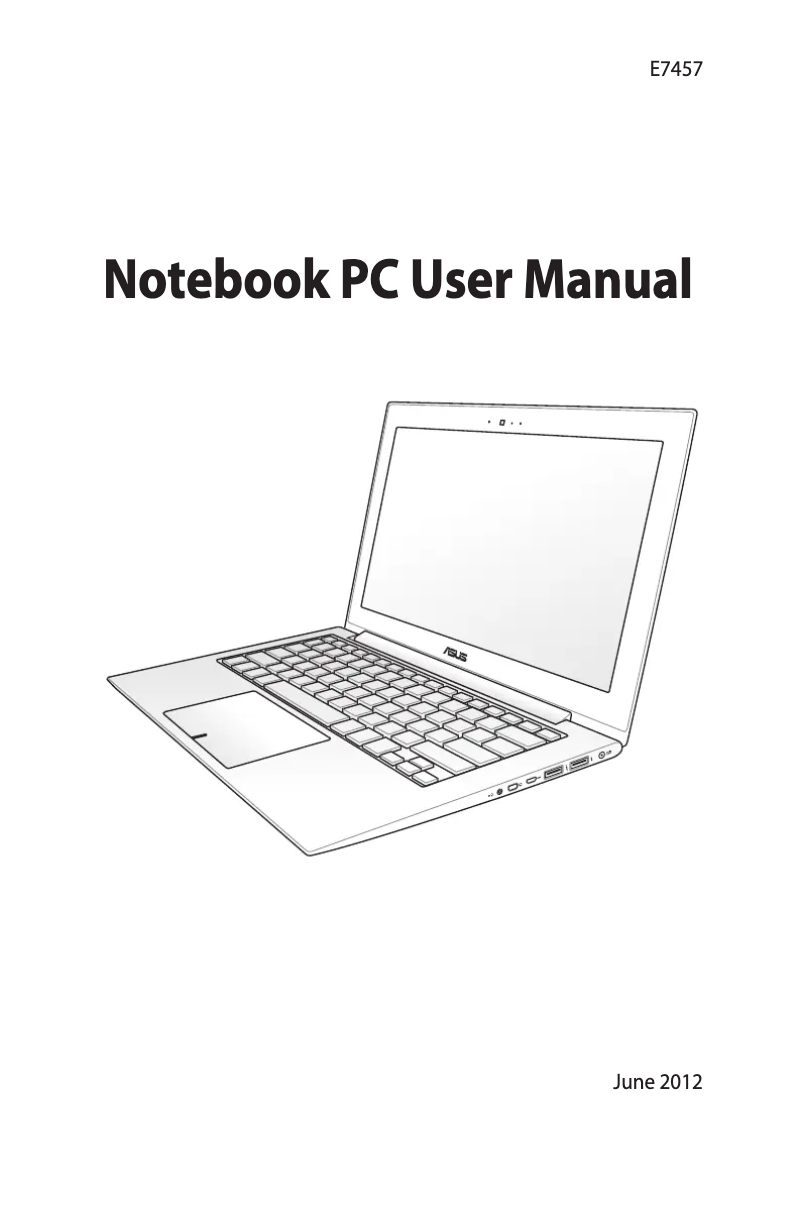 Image de la première page du manuel de l'appareil ZenBook Prime UX32VD