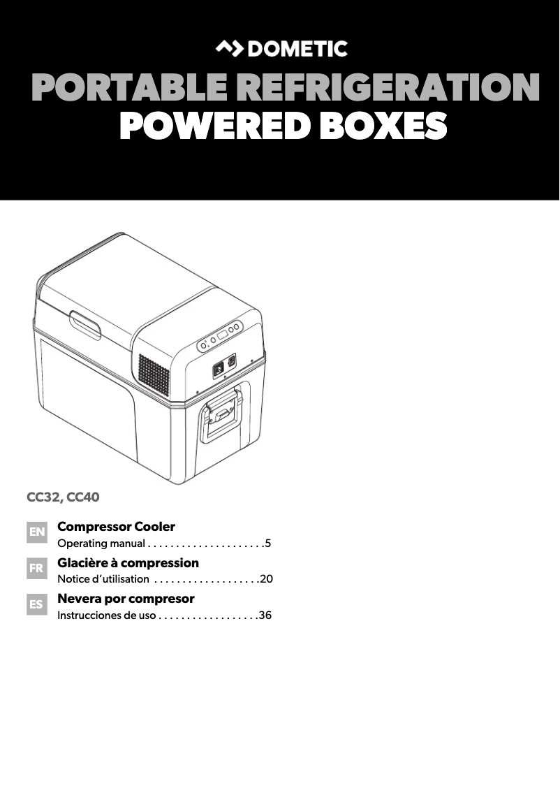 Imagen de la primera página del manual del dispositivo CC32
