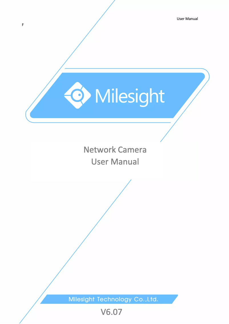 Page 1 de la notice Manuel utilisateur Milesight MS-C2962-RFPB