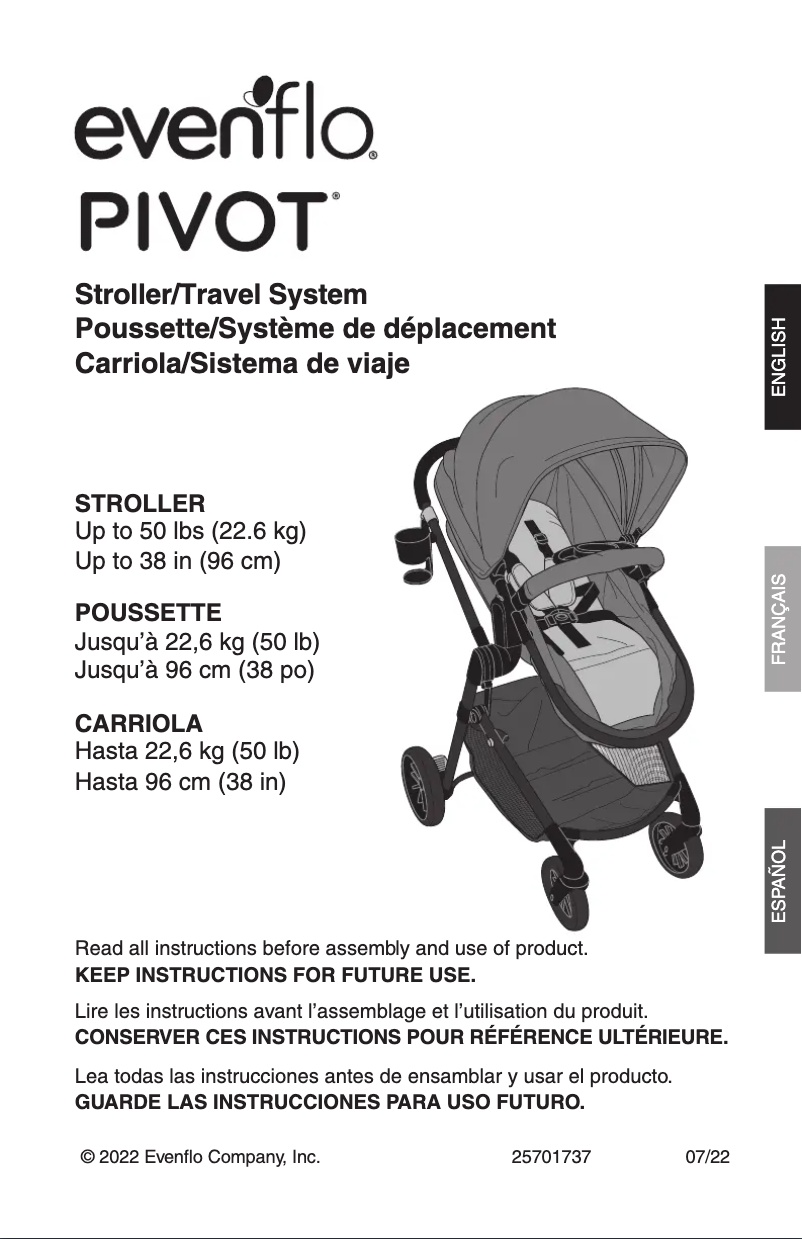 Image de la première page du manuel de l'appareil Pivot