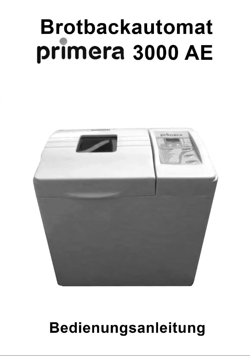 Page 1 de la notice Manuel utilisateur Primera 3000 AE
