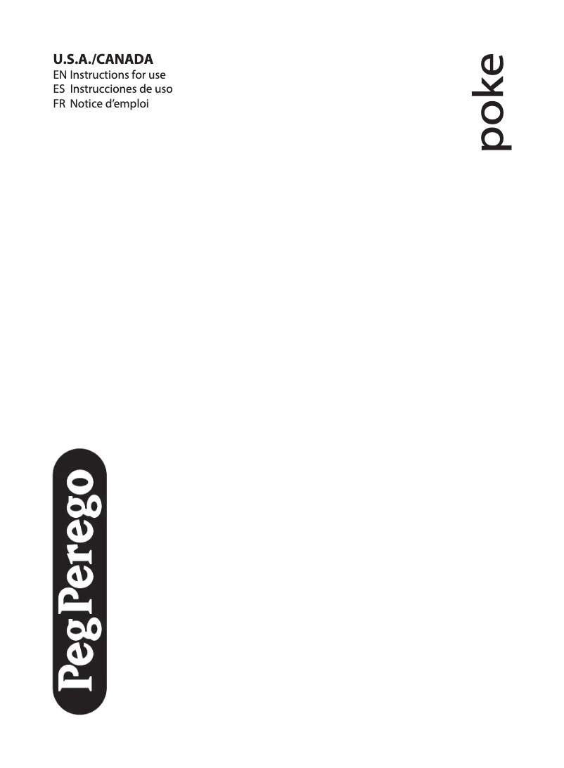 Page 1 de la notice Manuel utilisateur Peg Perego Poke