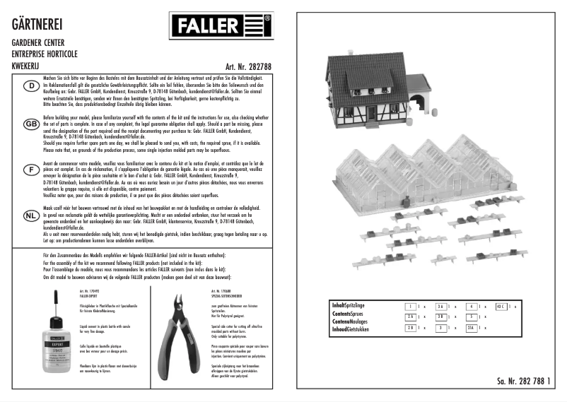 Page n°1 - Manuel utilisateur Faller 282788