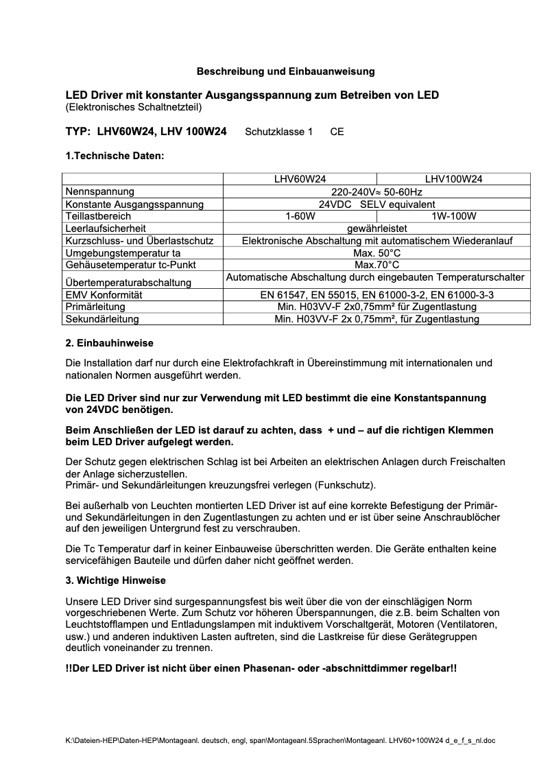 Page 1 de la notice Manuel utilisateur SLV 470506