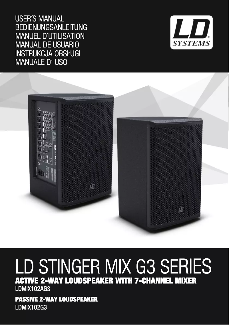 Page n°1 - Manuel utilisateur LD Systems Mix 10 A G3
