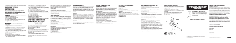 Page 1 de la notice Manuel utilisateur Conair InfinitiPRO CR520