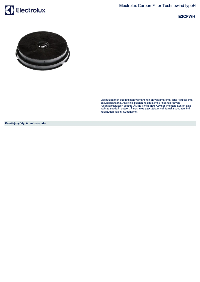 Página 1 del manual Manual de usuario AEG E3CFWH