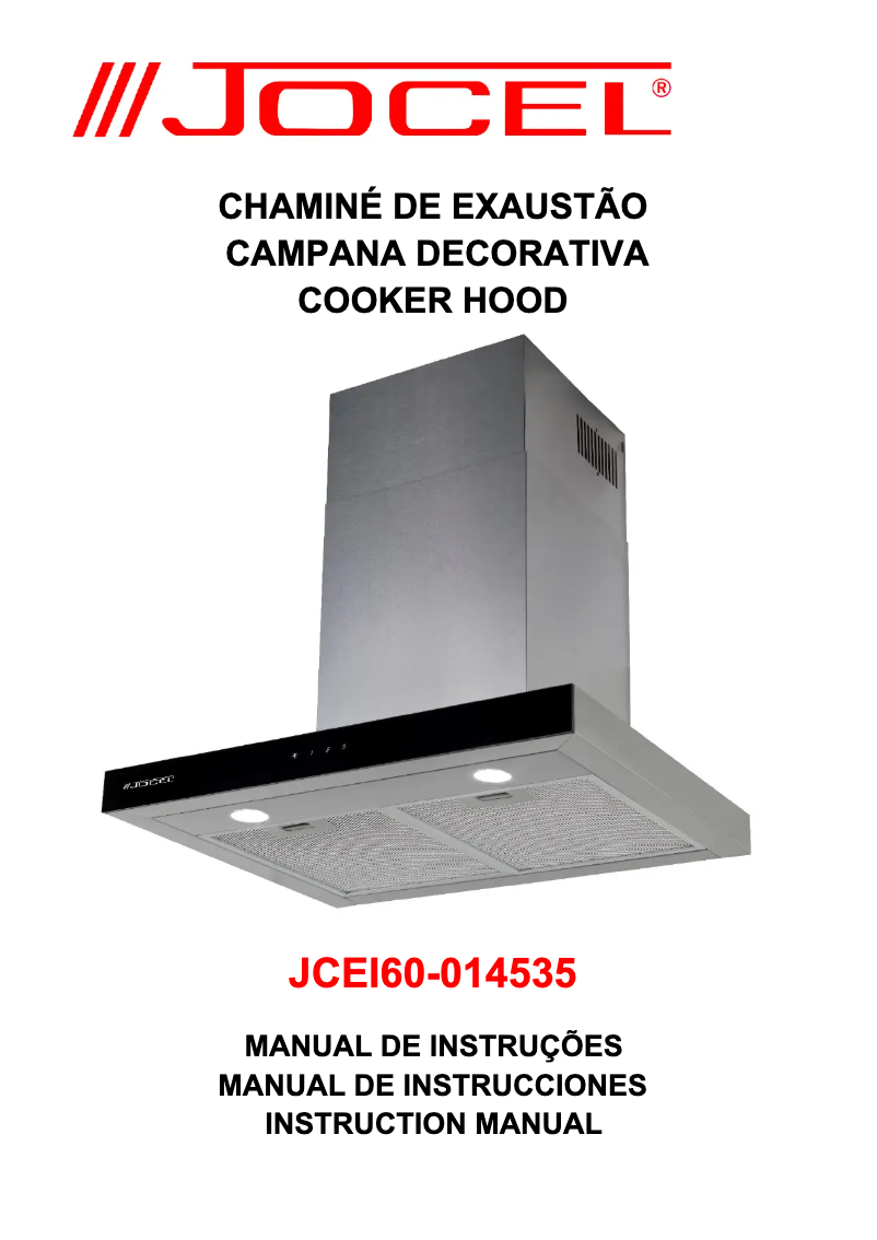 Página 1 del manual Manual de usuario Jocel JCEI60-014535