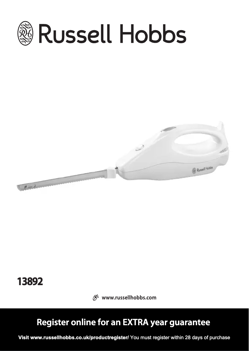 Page n°1 - Manuel utilisateur Russell Hobbs 13892