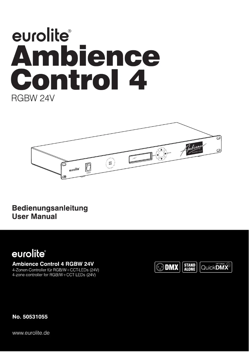 Página 1 del manual Manual de usuario Eurolite Ambience Control 1
