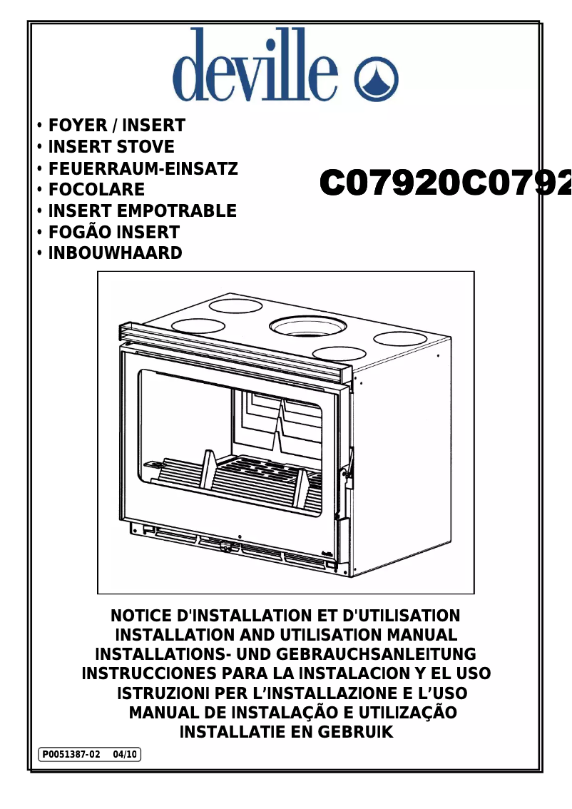 Page 1 de la notice Manuel utilisateur Deville Bijou 65 Turbo vision