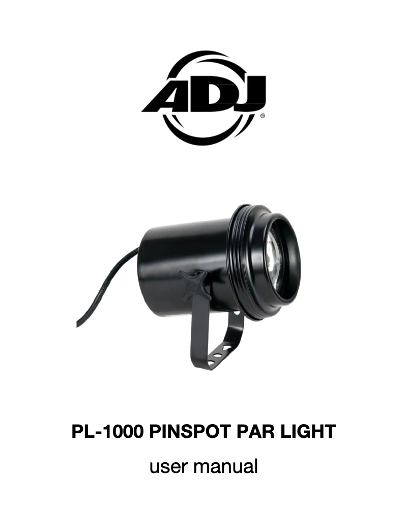 Image de la première page du manuel de l'appareil PL-1000