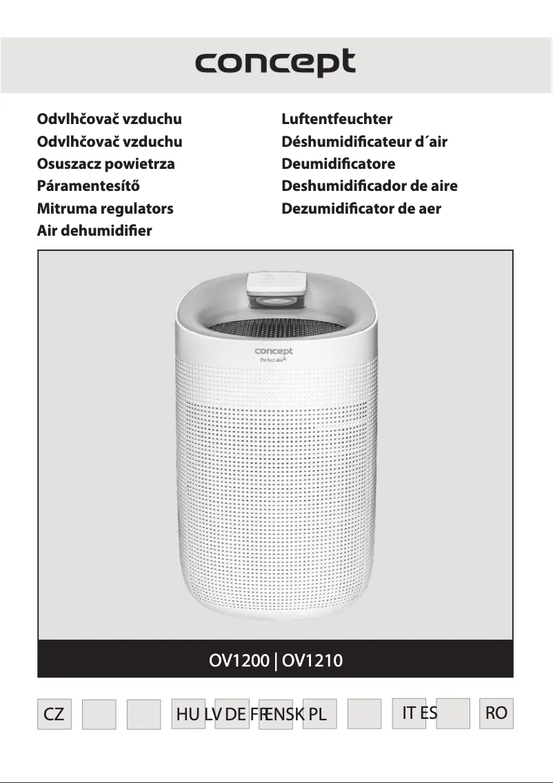 Page 1 de la notice Manuel utilisateur Concept Perfect Air OV1200