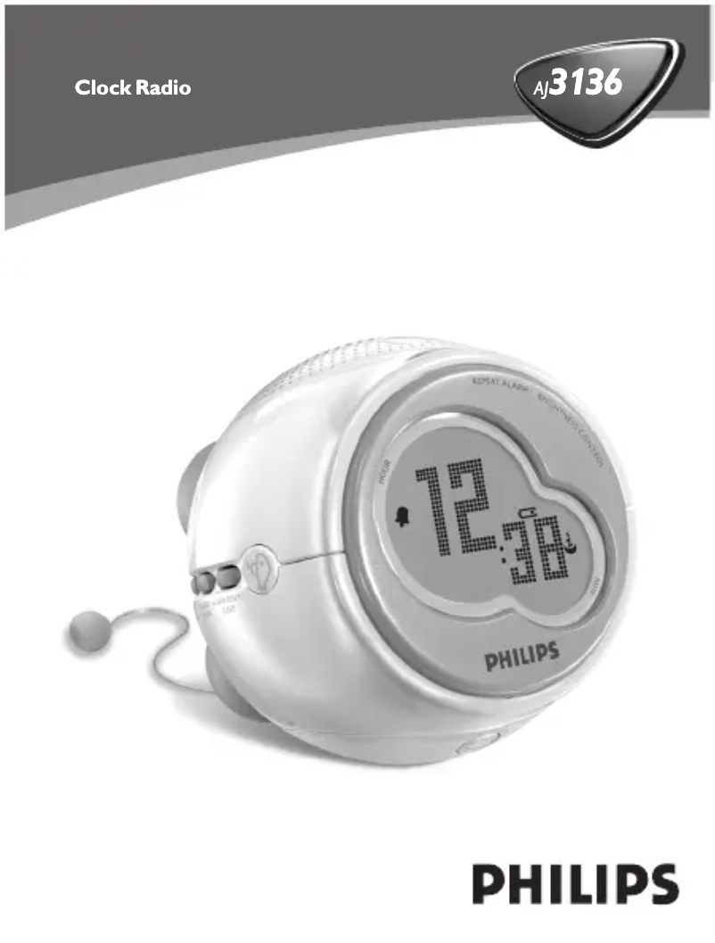 Page 1 de la notice Manuel utilisateur Philips AJ3136