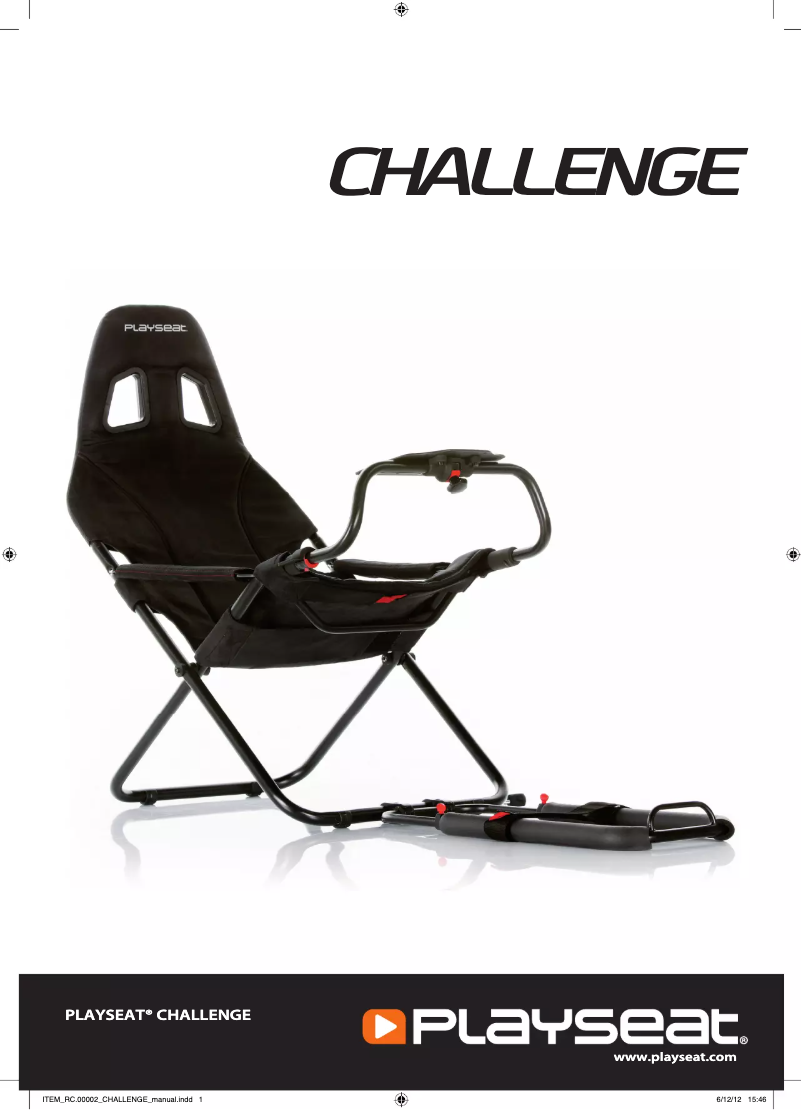 Page 1 de la notice Manuel utilisateur Playseat Challenge