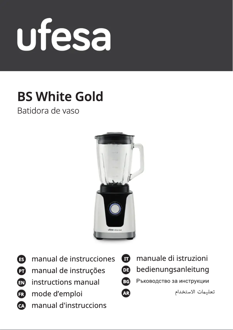 Página 1 del manual Manual de usuario Ufesa White Gold