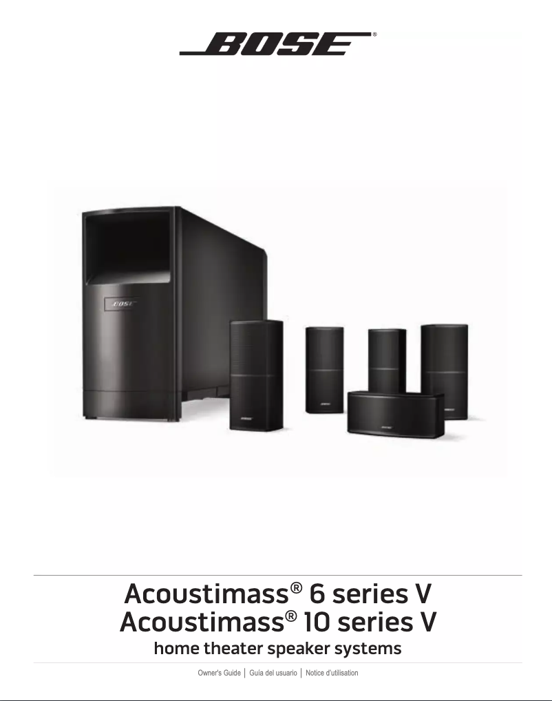 Image de la première page du manuel de l'appareil Acoustimass 6 series V