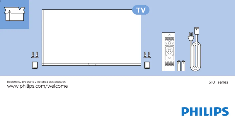 Page n°1 - Guide de démarrage rapide Philips 5000 series 32PHG5101