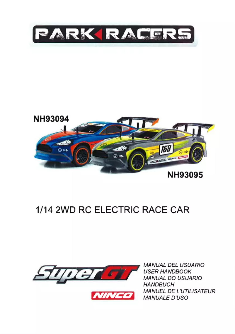 Image de la première page du manuel de l'appareil Parkracers 1/14 Super GT2 NH93095