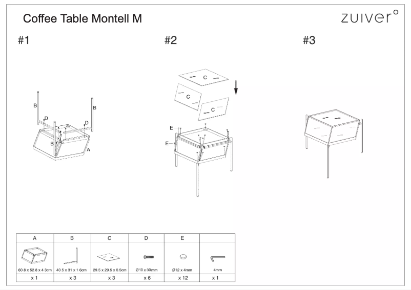Page n°1 - Manuel utilisateur Zuiver Montell